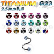 uspemj25 spirals twisters titanium g23 implant grade eyebrow