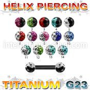 utbbe23e straight barbells anodized titanium g23 implant grade eyebrow