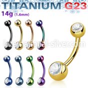 utbn2cs belly rings anodized titanium g23 implant grade belly button