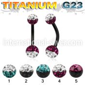 utbnfrse belly rings anodized titanium g23 implant grade belly button