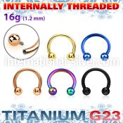 utcbebin pvd plating titanium horseshoe balls internal