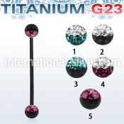 utinfr5e straight barbells anodized titanium g23 implant grade 