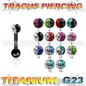 utrgt7e straight barbells anodized titanium g23 implant grade tragus