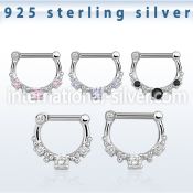 vsepl14 straight barbells silver 925 septum