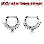 vsepm16 straight barbells silver 925 septum