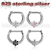 vsepr14 straight barbells silver 925 septum