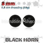 wkball8 loose body jewelry parts organic body jewelry 