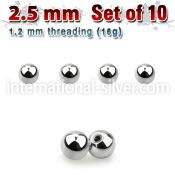 xbal25 loose body jewelry parts surgical steel 316l 