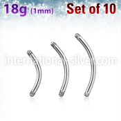 xbn18g loose body jewelry parts surgical steel 316l 