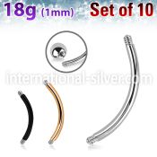 xbn18g loose body jewelry parts surgical steel 316l 