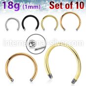 xcb18g loose body jewelry parts surgical steel 316l 