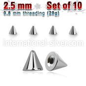 xcn25xs loose body jewelry parts surgical steel 316l