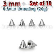 xcn3xs loose body jewelry parts surgical steel 316l 