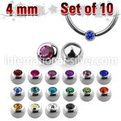 xdpbc4 loose body jewelry parts surgical steel 316l 