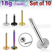 xlb18g loose body jewelry parts surgical steel 316l belly button