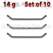 xsub14g loose body jewelry parts surgical steel 316l belly button