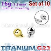 xubal25i titanium balls 09 threading 10pcs