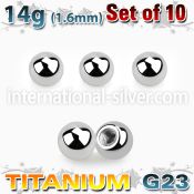 xubal4 loose body jewelry parts titanium g23 implant grade belly button