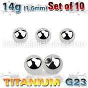 xubal5 loose body jewelry parts titanium g23 implant grade belly button