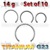 xucb14g loose body jewelry parts titanium g23 implant grade belly button