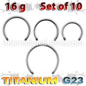 xucb16g loose body jewelry parts titanium g23 implant grade belly button