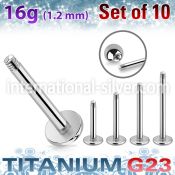 xulb16g loose body jewelry parts titanium g23 implant grade belly button
