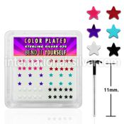 yxpsar bend it to fit nose studs silver 925 nose