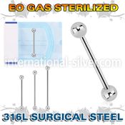 zbbind surgical steel industrial barbell sterilized