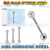 zbbs straight barbells surgical steel 316l tongue
