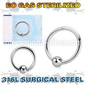 zbcr16 hoops captive rings surgical steel 316l nose