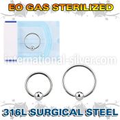 zbcr20s surgical steel captive bead ring eo gas