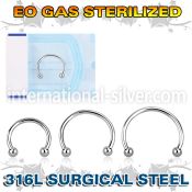 zcbeb2 surgical steel horseshoe eo gas 2mm balls