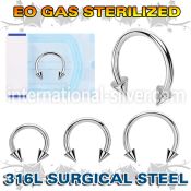 zcbecn horseshoes surgical steel 316l belly button
