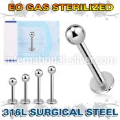 zlbb3 labrets lip rings surgical steel 316l labrets chin