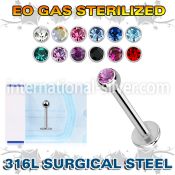 zlbc3 labrets lip rings surgical steel 316l labrets chin