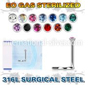 znscb2 sterilized steel press fit nose screw 2mm color