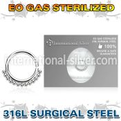 zsepn sterilized bendable steel septum ring lining balls