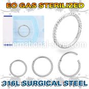 zsgsh20 sterilized steel hinged segment hoop twisted wire