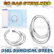 zsgsh8 sterilized steel hinged segment hoop double rings