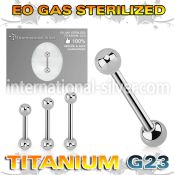 zubbeb straight barbells titanium g23 implant grade eyebrow