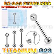 zubbsin sterilized titanium barbell 14g balls internal