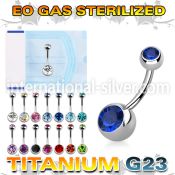 zubn2cg belly rings titanium g23 implant grade belly button