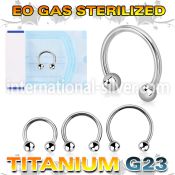 zucbeb horseshoes titanium g23 implant grade belly button