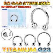 zucbebin sterilized titanium horseshoe balls internal