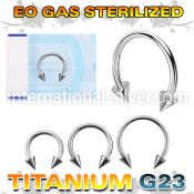 zucbecn horseshoes titanium g23 implant grade belly button