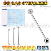 zuindb titanium industrial barbell sterilized