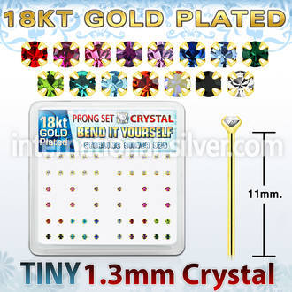 18yp6xm bend it to fit nose studs silver 925 nose