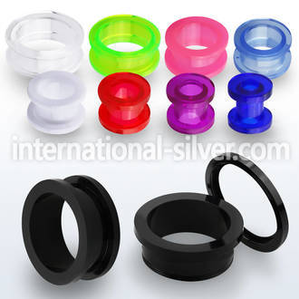 acfp tunnels gauges acrylic body jewelry ear lobe