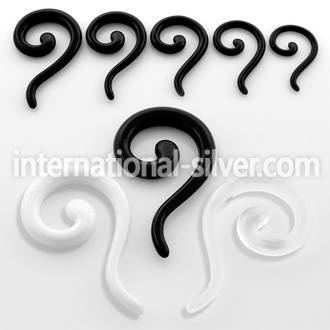 acqu tapers acrylic body jewelry ear lobe