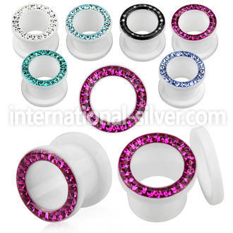 afefr tunnels gauges acrylic body jewelry ear lobe